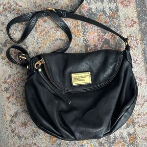 Marc By Marc Jacobs Black Crossbody Bag with Gold Accents